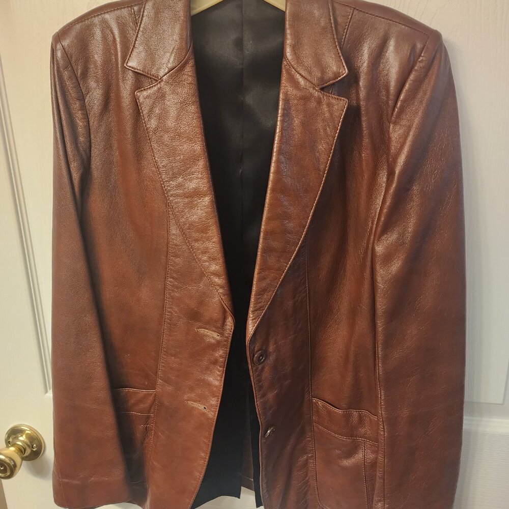 Scully Vintage Leather Blazer,